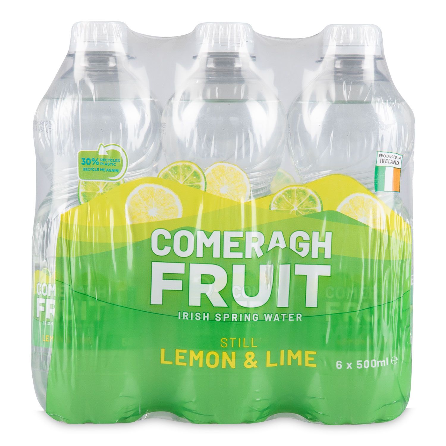 Lemon & Lime Flavoured Still Spring Water 6x500ml Comeragh